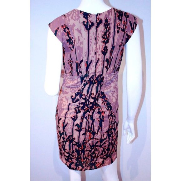 COLLECTIVE CONCEPTS Lined ROSEBUD Zip Gathered DRESS S - Picture 2 of 2